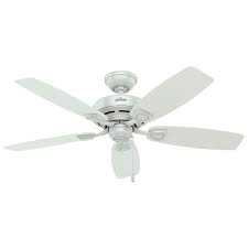 Outdoor ceiling fans are the key to surviving hot and sticky weather. Hunter Sea Wind 48 In Indoor Outdoor White Ceiling Fan 53350 The Home Depot
