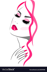 pink beauty makeup icon royalty free