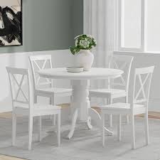 5 Pc 42 Round Pedestal Dining Table