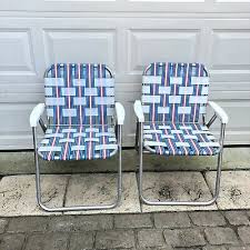 Vintage Folding Retro Lawn Patio Chairs