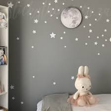 Realistic Moon Wall Decal Round Real