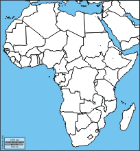 42 Complete African Map Blank