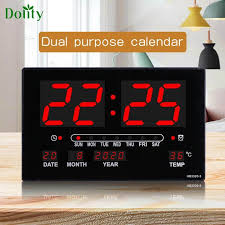 Digital Wall Clock Desktop Calendar W