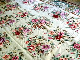 chinese needlepoint fl pattern rug