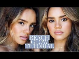 beach glow makeup tutorial dacey