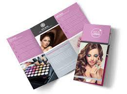 professional makeup artist brochure