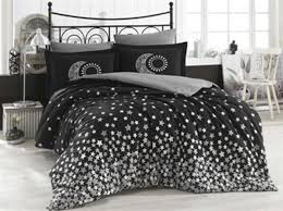Black Double Bedding Set With Modern
