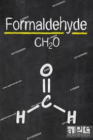 blackboard with the chemical formula of