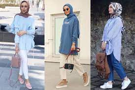 Teknik paduan busana warna biru bagaimana memadukan warna yang kita punyai dengan warna biru? 7 Warna Hijab Selain Hitam Yang Cocok Untuk Baju Biru Langit Anda Womantalk