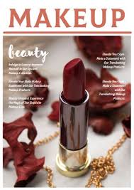 pretty makeup cosmetics brochure template