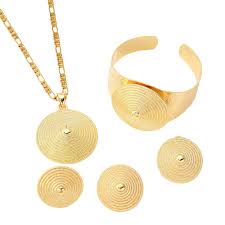 ethiopian jewelry 24k gold plated