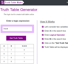 5 free truth table generator for