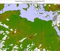 libya cloud cover on friday 01 dec at