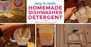 homemade dishwasher detergent recipe