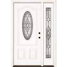 oval lite fiberglass doors with glass