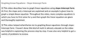 solved graphing linear equations slope