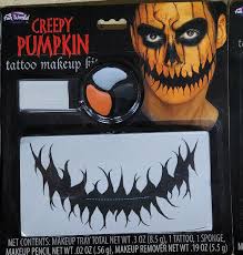 fun world creepy halloween pumpkin costume makeup kit