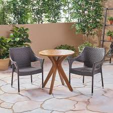 Gray Farmhouse Bistro Sets Patio