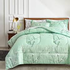 Green Comforter Sheet Set Bed In A Bag