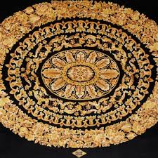 black gold rug by gianni versace for