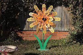 yard sculpture recycled art artwork