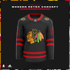 Searching for the perfect gift for your favorite chicago blackhawks fan? Chicago Blackhawks Modern Retro Jersey Concept Hawks