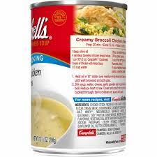 Cream of mushroom soup, milk, and chicken stock. Qfc Campbell S Cream Of Chicken With Herbs Condensed Soup 10 5 Oz