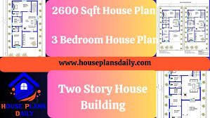 2600 Sqft House Plan 3 Bedroom House