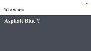 asphalt blue color 474c55 hex color