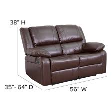 faux leather reclining loveseat