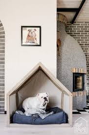 Plus, free shipping available only at world market! Modern Dog House With Top And Back Linen Covers Indoor Dog Etsy