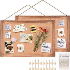 Emfogo 2 Pack Cork Board For Wall With