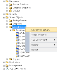 link a sql server to an oracle database
