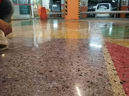 cement flooring colored concrete floor