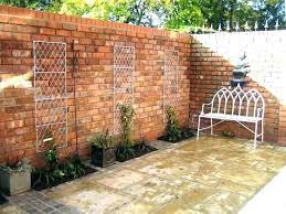front garden brick wall designs brick