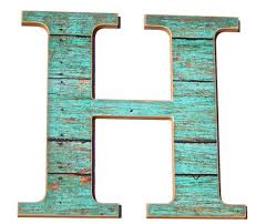 Wall Decor Letter H Rustic Home