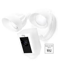 Ring Floodlight Cam White Cameras Monitors Smart Home Electronics Accessories Virgin Megastore