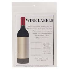 bottle labels wine pack of 32