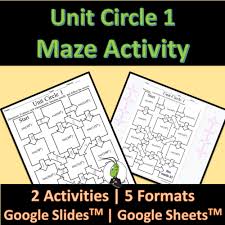 Unit Circle Maze Activity Google And