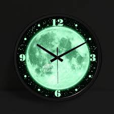 illuminated wall clock 14 inch round