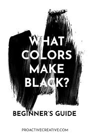 how to make black paint a simple guide
