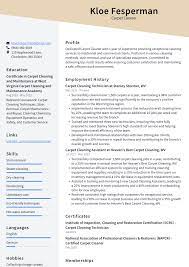 carpet cleaner resume exles and