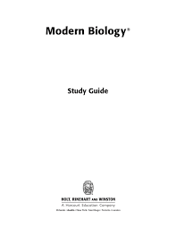 Biology Workbook Answer Key