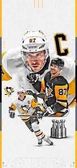 Modern professional hockey logo set for sport team. Wallpapers Pittsburgh Penguins