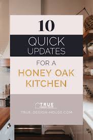 quick updates for a honey oak kitchen