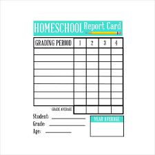 Sample Homeschool Report Card 5 Documents In Pdf Word Excel
