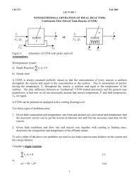 Lecture 9 Non Isothermal Operation Of
