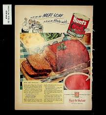 1953 hunt s tomato sauce meatloaf