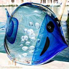 Blue Murano Glass Fish Italian Hand