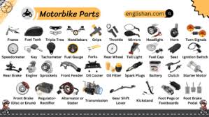 motorcycle spare parts name list